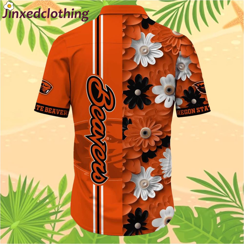 Floral Aloha Ncaa Oregon State Beavers Hawaiian Shirt Gift For Beach Vacation 